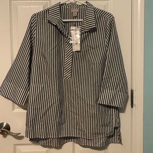 Black  and white blouse by Chico’s size 1.5.